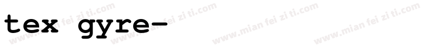 tex gyre字体转换